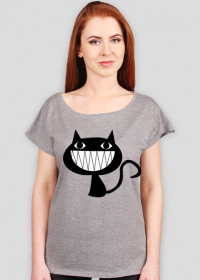 Damska Koszulka Czarny Kot