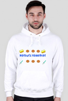 bluza z kapturem biała