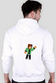 bluza z kapturem biała