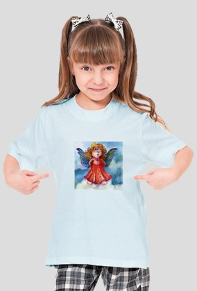 Mały wesoły aniołek