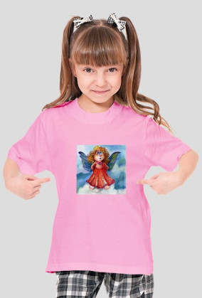 Mały wesoły aniołek