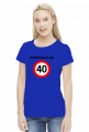 Koszulka Przekroczyłam 40 - prezent na 40 urodziny