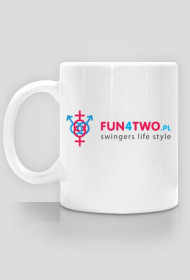 Kubek FUN4TWO Logo WHITE