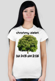 T-Shirt CHROŃMY ZIELEŃ damska