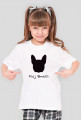 T-shirt dla dziewczynki Brat buldożkowy