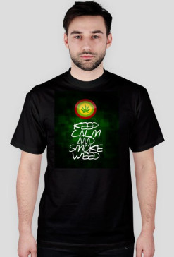 Keep calm and smoke weed! Czarna