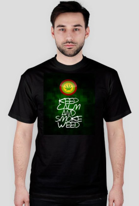 Keep calm and smoke weed! Czarna