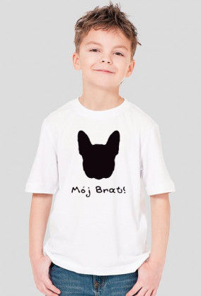 T-shirt dla chłopca Brat buldożkowy
