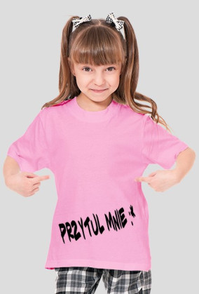,,Przytul Mnie :*'' - T-Shirt dziecięcy dziewczęcy