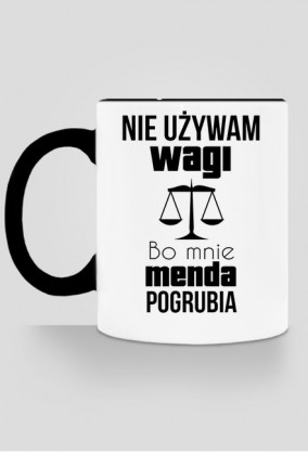 Kubek - Waga pogrubia