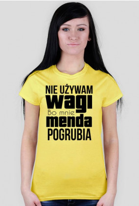 Koszulka damska - Waga pogrubia
