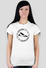 Aviation Enthusiast White TShirt Damska