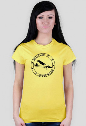 Aviation Enthusiast White TShirt Damska