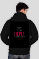 bluza męska z kapturem lux gdy zapada zmrok pijemy ciepły bimber