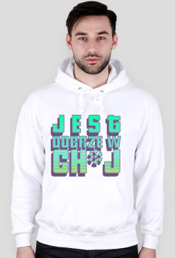jest dobrze bluza kaptur white