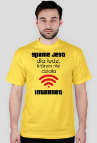 Koszulka męska - Spanie jest