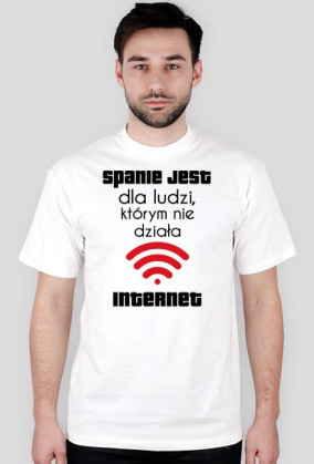 Koszulka męska - Spanie jest