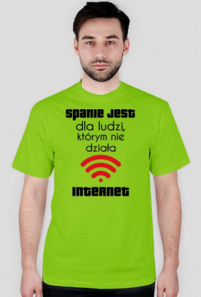 Koszulka męska - Spanie jest