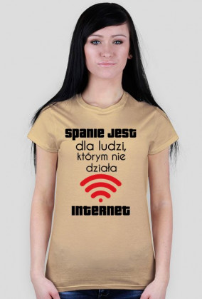Koszulka damska - Spanie jest