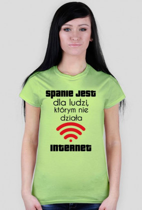 Koszulka damska - Spanie jest
