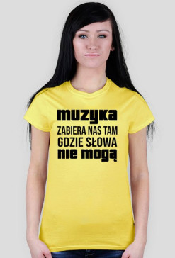 Koszulka damska - Muzyka