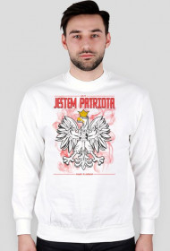 Bluza męska biała - JESTEM PATRIOTĄ