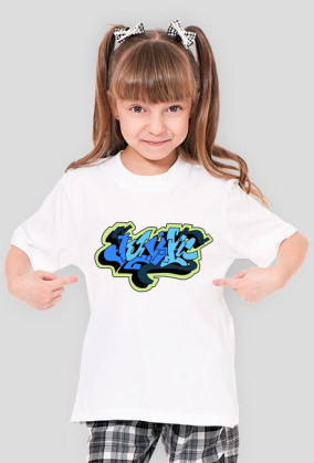 Julia koszulka z imieniem dla dziewczynki. Graffiti