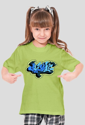 Julia koszulka z imieniem dla dziewczynki. Graffiti