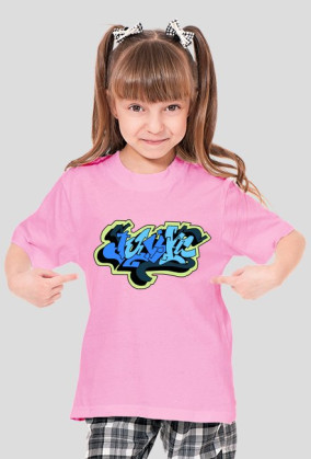 Julia koszulka z imieniem dla dziewczynki. Graffiti