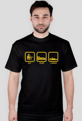 t-shirt eat sleep cabrio