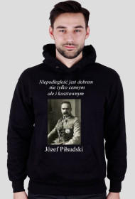 Józef Piłsudski - cytat 3 bluza czarna