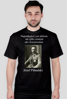 Józef Piłsudski - cytat 3  czarna