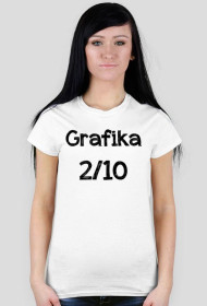 Grafika 2/10 - Koszulka Damska Biała