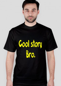 Koszulka męska czarna, nowa edycja "Cool story Bro."