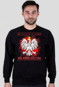 Bluza męska czarna - BÓG HONOR OJCZYZNA