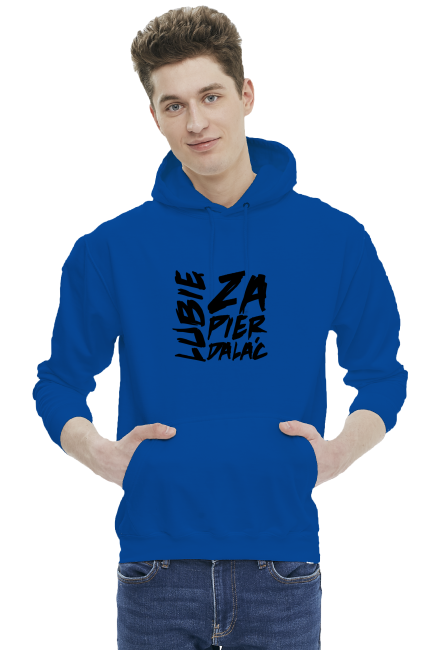 Lubie zapierdalać napis - bluza motocyklowa