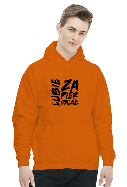 Lubie zapierdalać napis - bluza motocyklowa