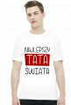 Najlepszy tata świata (koszulka męska) ciemna grafika