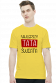 Najlepszy tata świata (koszulka męska) ciemna grafika