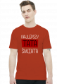 Najlepszy tata świata (koszulka męska) jasna grafika