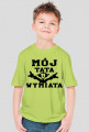 Mój tata wymiata (koszulka chłopięca) ciemna grafika