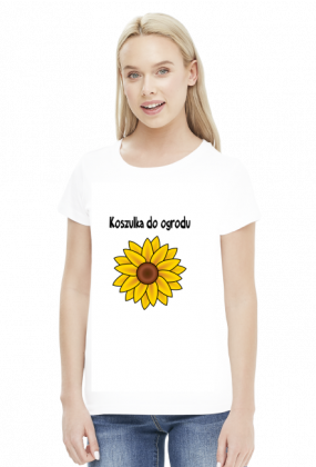 Koszulka "Do ogrodu" - słonecznik