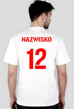 Koszulka Kibica z własnym numerem i nazwiskiem (+ flaga gratis)