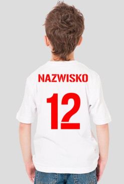 Koszulka Kibica z własnym numerem i nazwiskiem (+ flaga gratis)