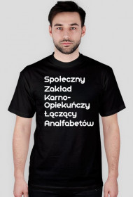 T-shirt z zabawną definicją szkoły