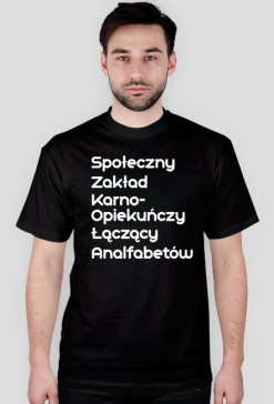 T-shirt z zabawną definicją szkoły