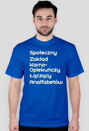 T-shirt z zabawną definicją szkoły