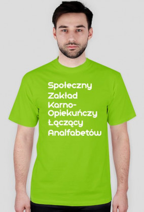 T-shirt z zabawną definicją szkoły
