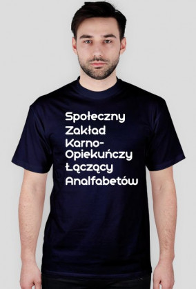 T-shirt z zabawną definicją szkoły