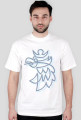 Koszulka z gryfem - męska, biała